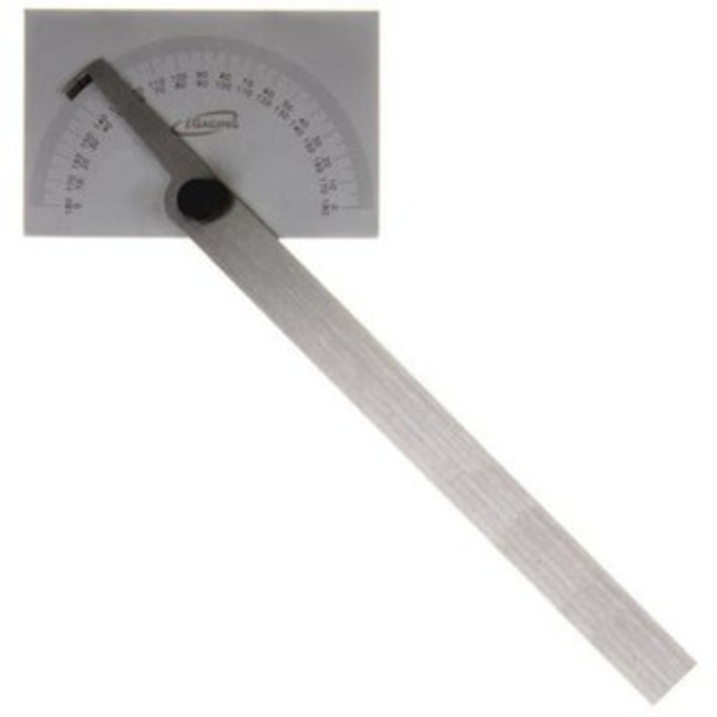 iGaging Square Head Protractor 6 Stainless Steel Bevel Setting – 36-606