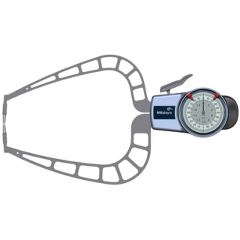 Mitutoyo Dial Caliper Gage External Measurement Type – Series 209, 0 – 2.0 – 209-916