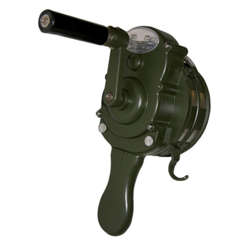 Siren – Hand Crank – Metal – Army Green