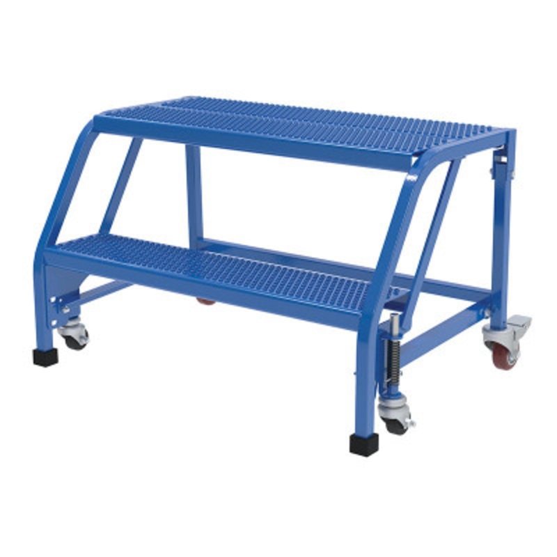 Slope Ladder No Rail 58 Deg 30-1/4in Step Width, 350lb, Blue