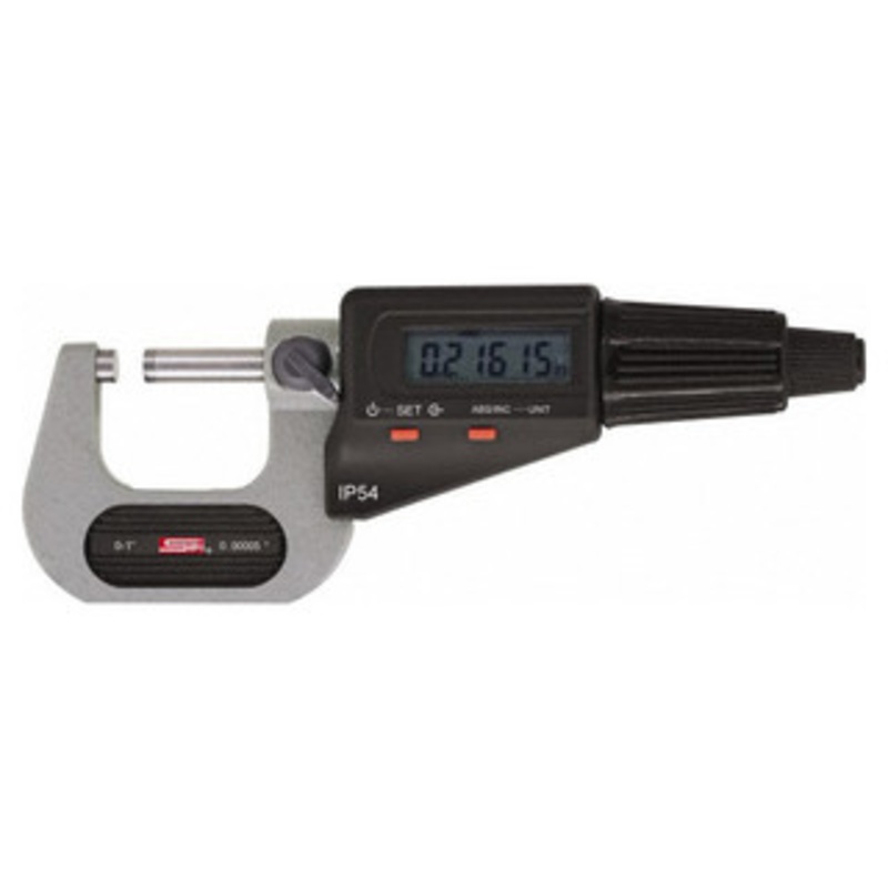 SPI IP54 Electronic Micrometer, 0-1 – 11-545-1