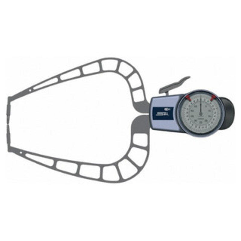 SPI Mechanical Oditest Caliper Gage, 0-50mm – 15-930-1