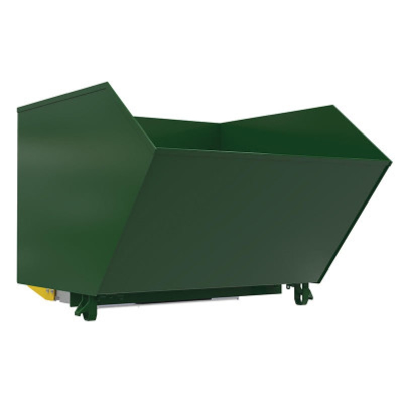 Steel Bump and Dump Hopper, 1-1/2 Cu Yd, 4,000 lb., Green
