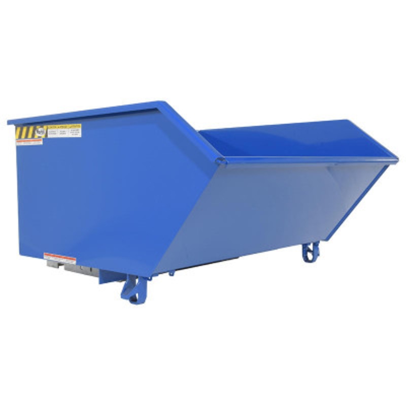 Steel High Strength Low Profile Hopper 1 Cu Yd, 6000 lb., Blue