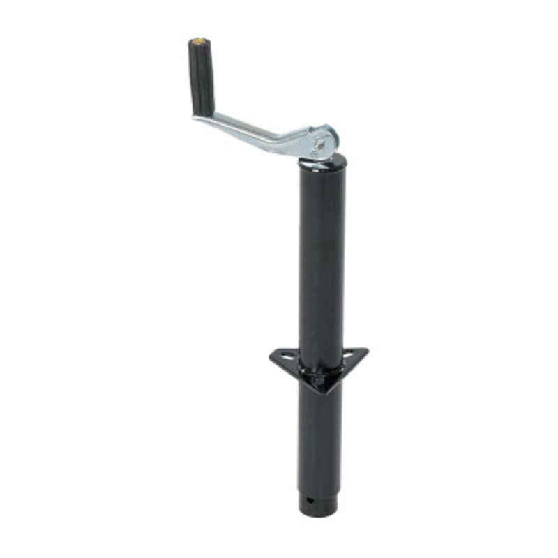 Top Crank Trailer Jack 5in x 9-3/4in x 26in, 2000 lb., Black