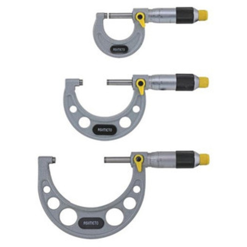 Asimeto 0-3 Precision Outside Micrometer Set, Model #103-63-7