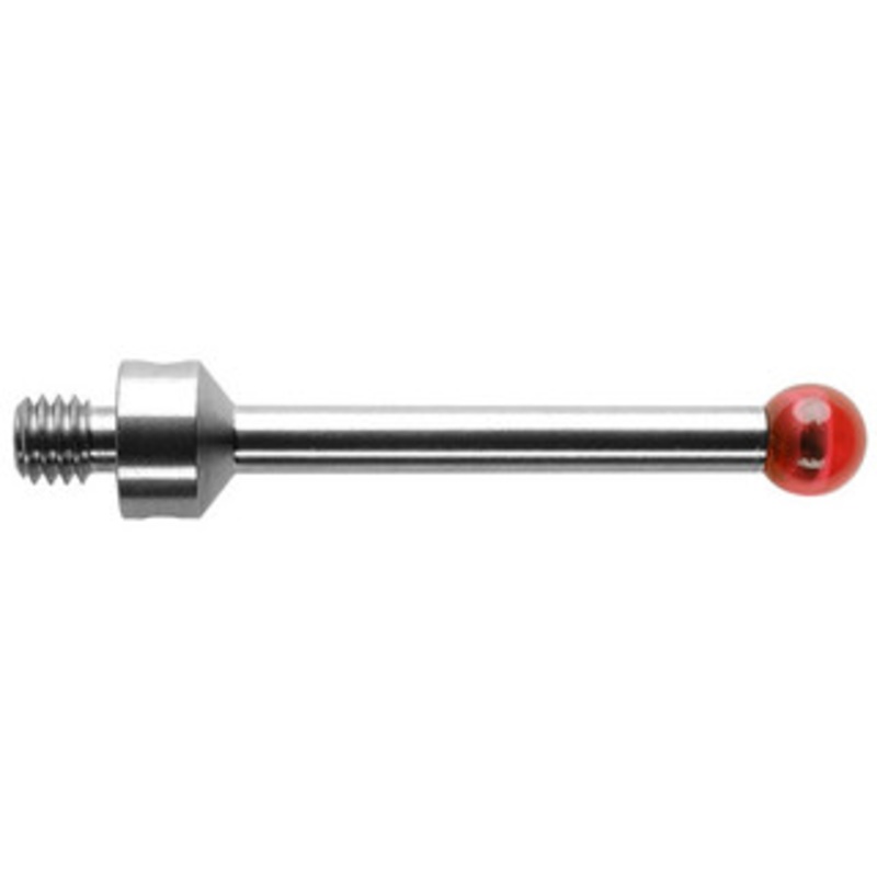 Renishaw Styli, M4 5 mm Ruby ball, Stainless Steel Stem, L 30 mm, EWL 26 mm – A-5000-6352
