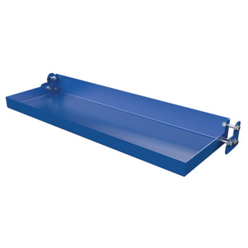 Steel Ladder Tool Tray, 30-1/4in Width, Blue