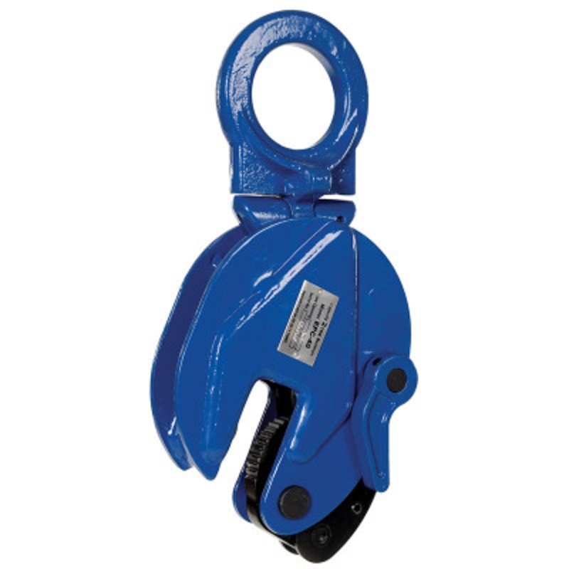 Steel Vertical Plate Clamp, 4,000 lb., Blue