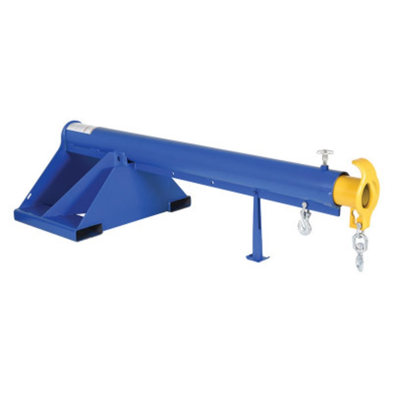 Telescoping Lift Boom, 24in Fork Pocket, 4,000lb, Blue/Yellow