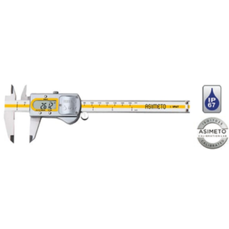 Asimeto IP67 Coolant Proof Digital Caliper, 0-8 – 7305082