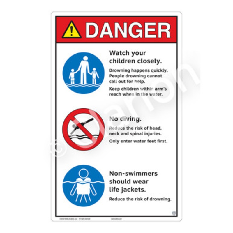 Danger Watch Your Children Sign (WSS3310-e)