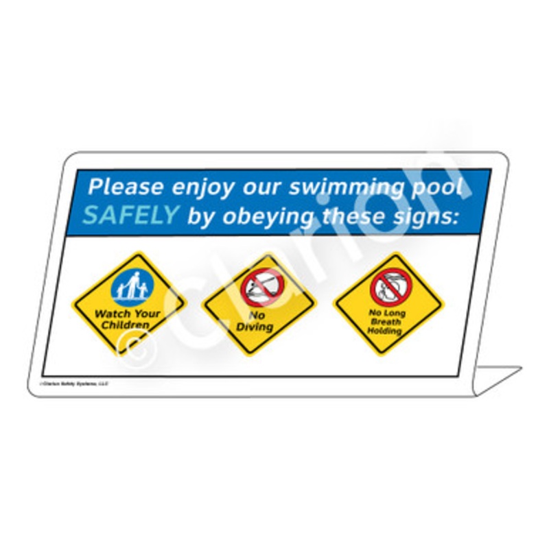Watch Your Children No Diving No Long Breath Sign (WSS1751-e)