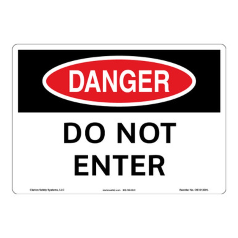 Danger/Do Not Enter Sign (OS1012DH-)