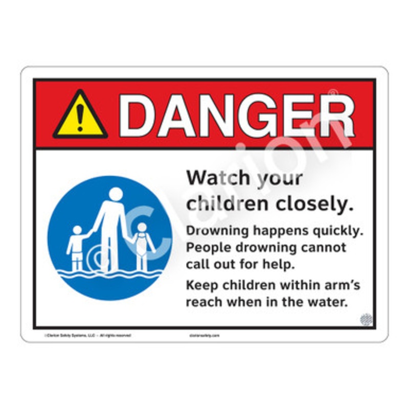 Danger Watch Your Children Sign (WSS3102-e)