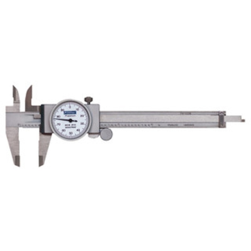 Fowler Dial Caliper, 0-4 White Face Machinist Grade – 52-008-704-0