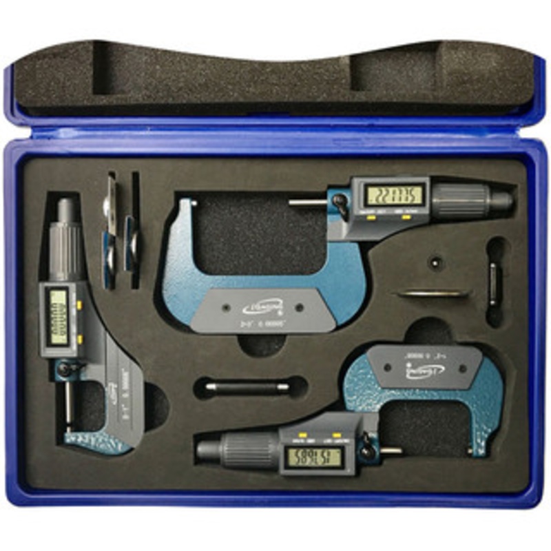 iGaging 3 Piece IP40 Digital Micrometer Set 0-3 – 35-040-213