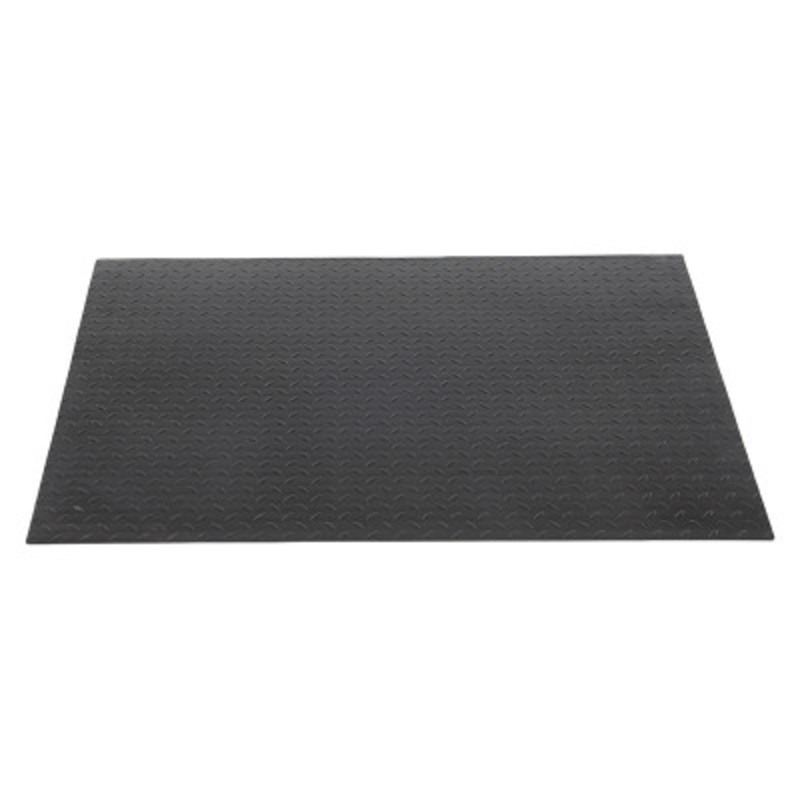 Steel Floor Scale Approach Ramp, 36in x 48in, 4,000 lb., Black