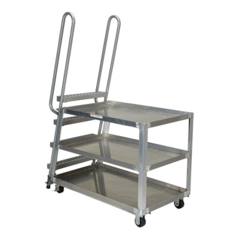 Stock Picker Truck, Ladder 56 x 27-7/8 x 73-5/16in, 500lb,