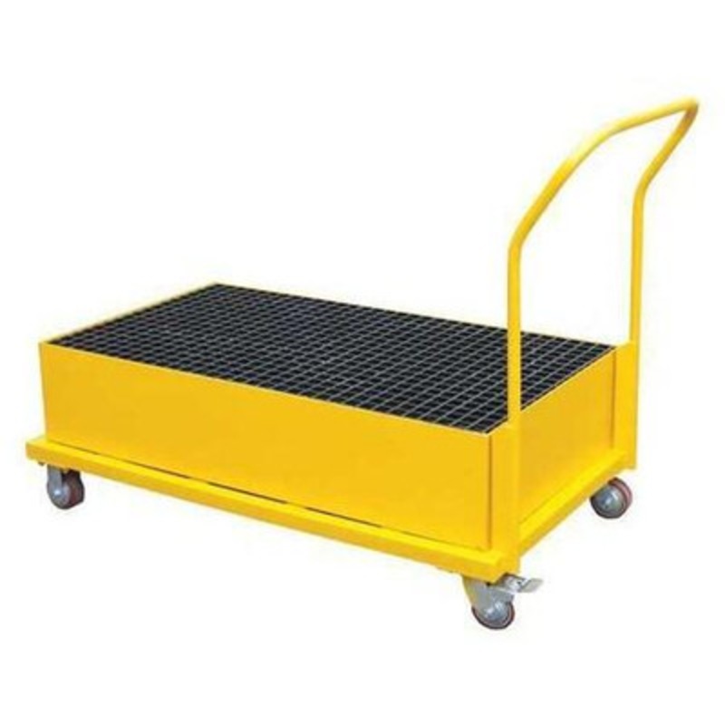 Vertical Spill Pallet (2) 55 Gallon Drum 1,200 lb., Yellow