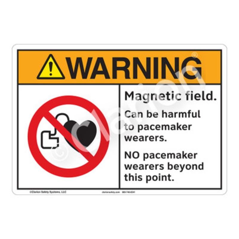 Warning Magnetic Field Sign (F1235-)
