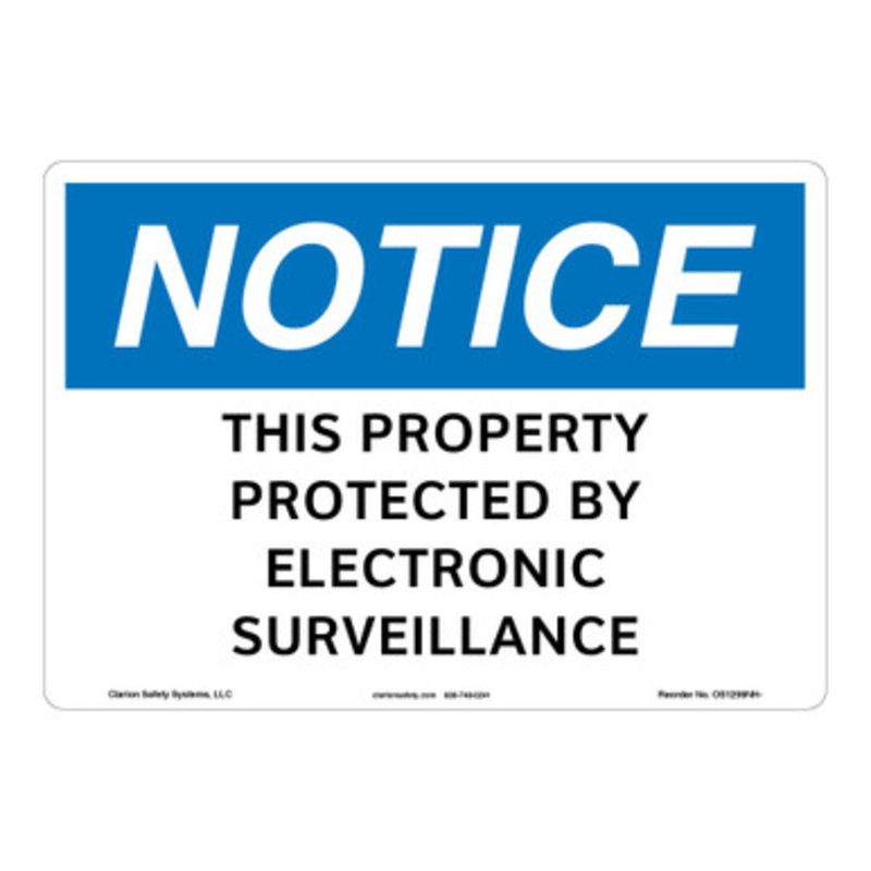 Notice/This Property Protected Sign (OS1259NH-)