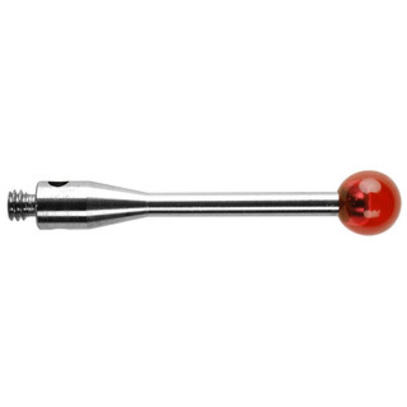 Renishaw Styli, M2 4 mm Ruby ball, Stainless Steel Stem, L 20 mm, EWL 20 mm – A-5000-4161