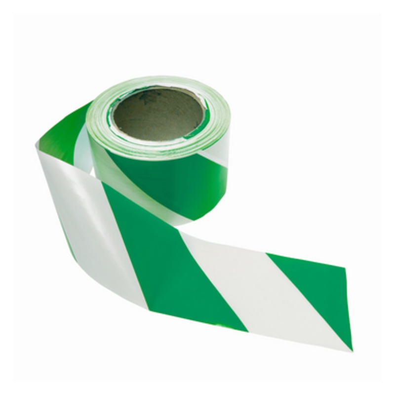 Safety Tape – Green/White (VST-2-GW)