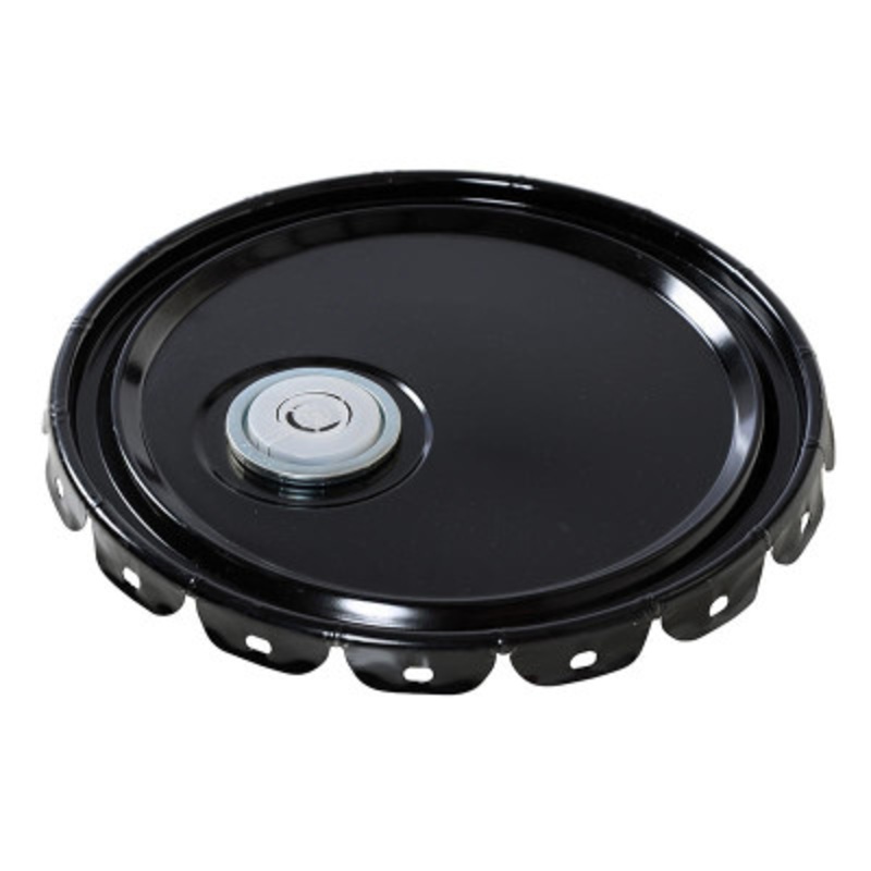 Steel Unrated Spout, Top Lid, 5 Gallon, Black
