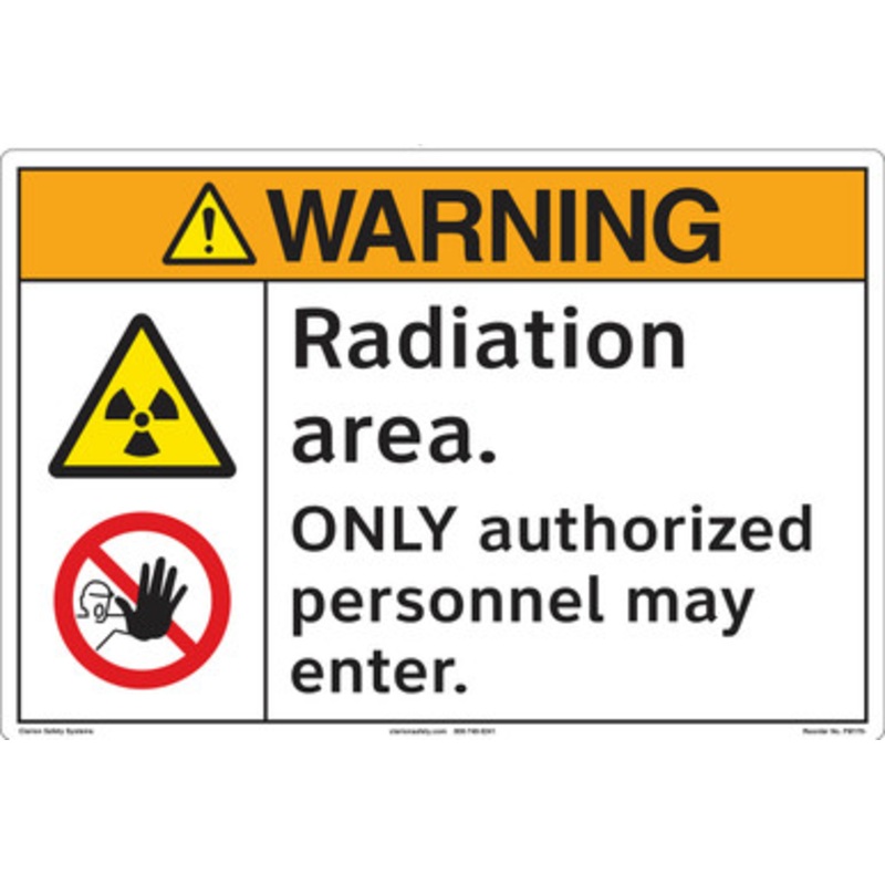 Warning/Radiation area Floor Marker (FM178-)