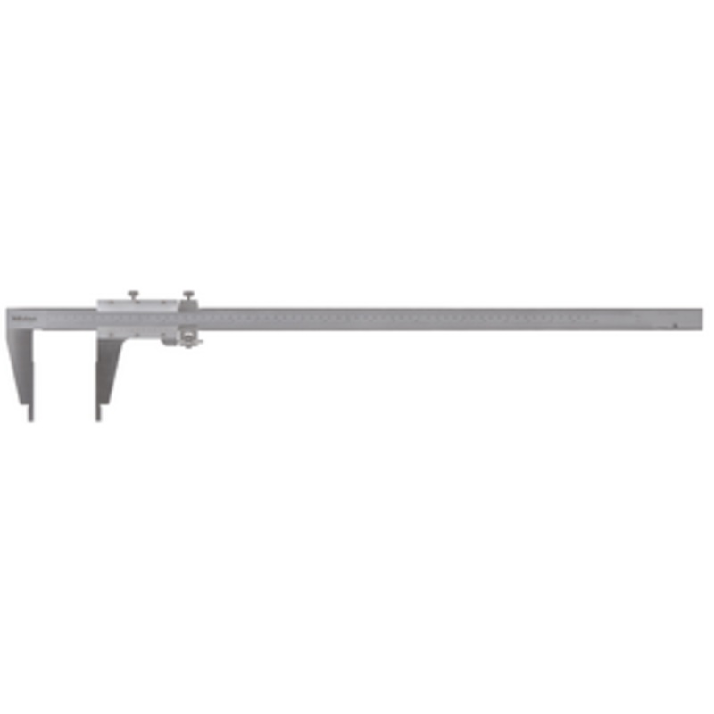 Mitutoyo Vernier Caliper, Nib Style Jaw, Fine Adjustment, 0(.5)-24/0(20)-600mm – 160-103