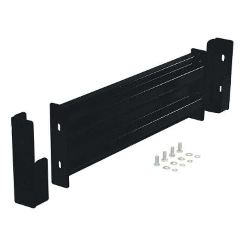 Steel 2 Ribbed Dropin Style Guard Rail, 30in Length, Black