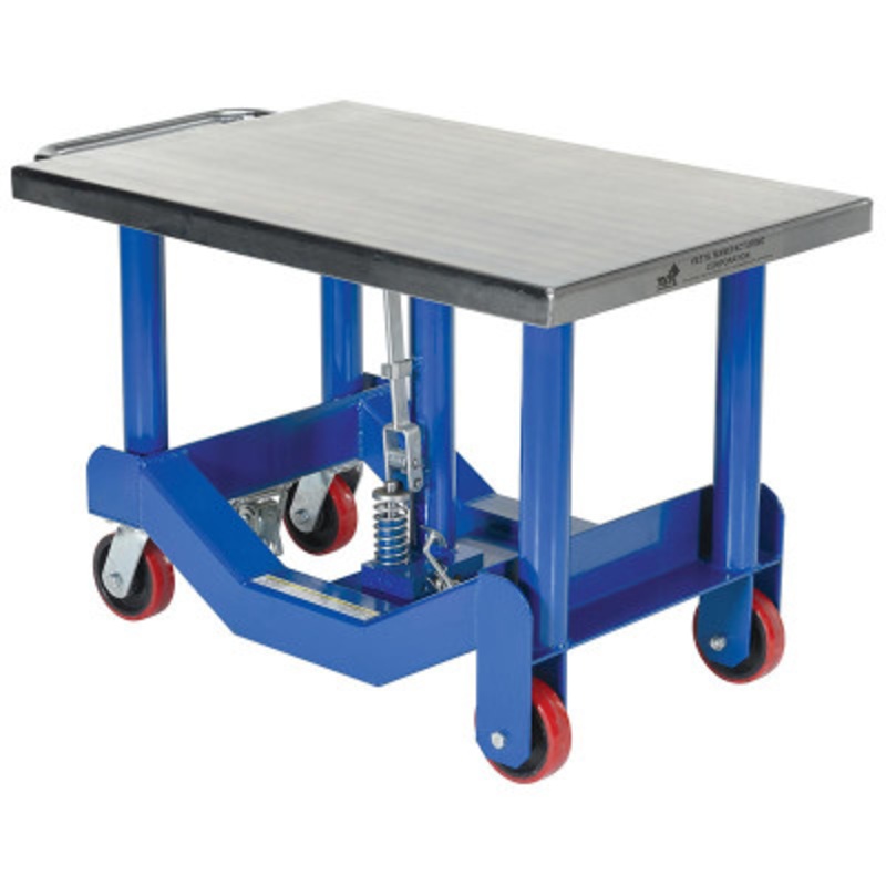 Steel Low Profile Post Lift Table, 41 x 24 x 25in, 4000 lb., Blue