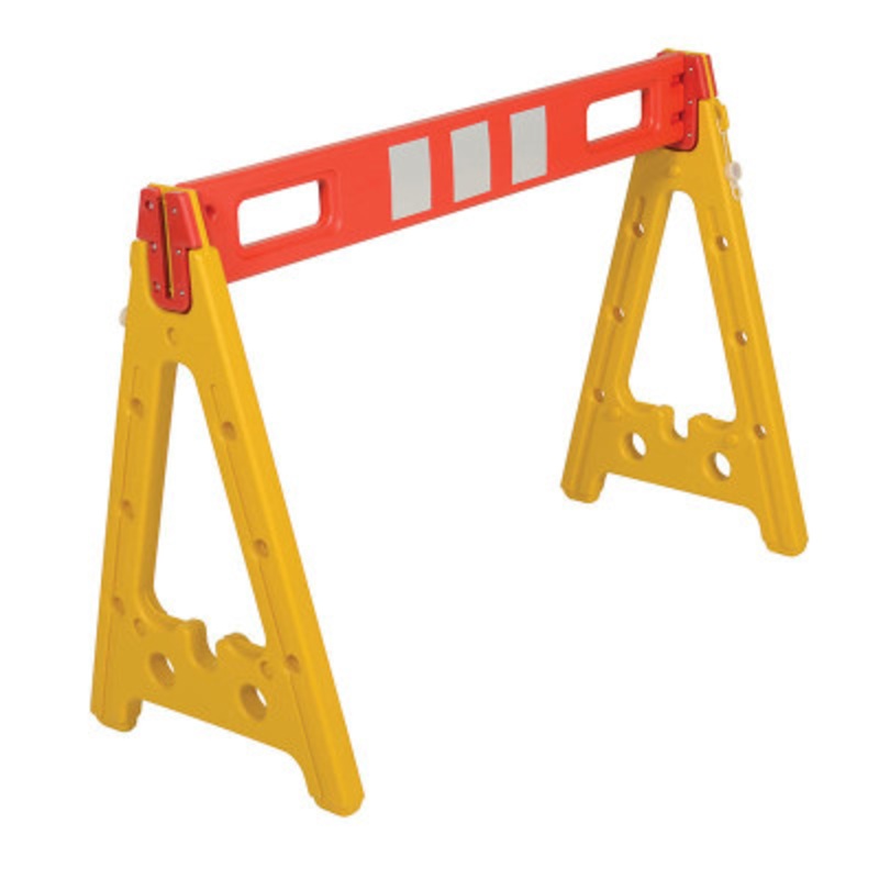 A-Frame Barricade, 44-5/8in x 19-1/2in x 31-3/4in, Yellow