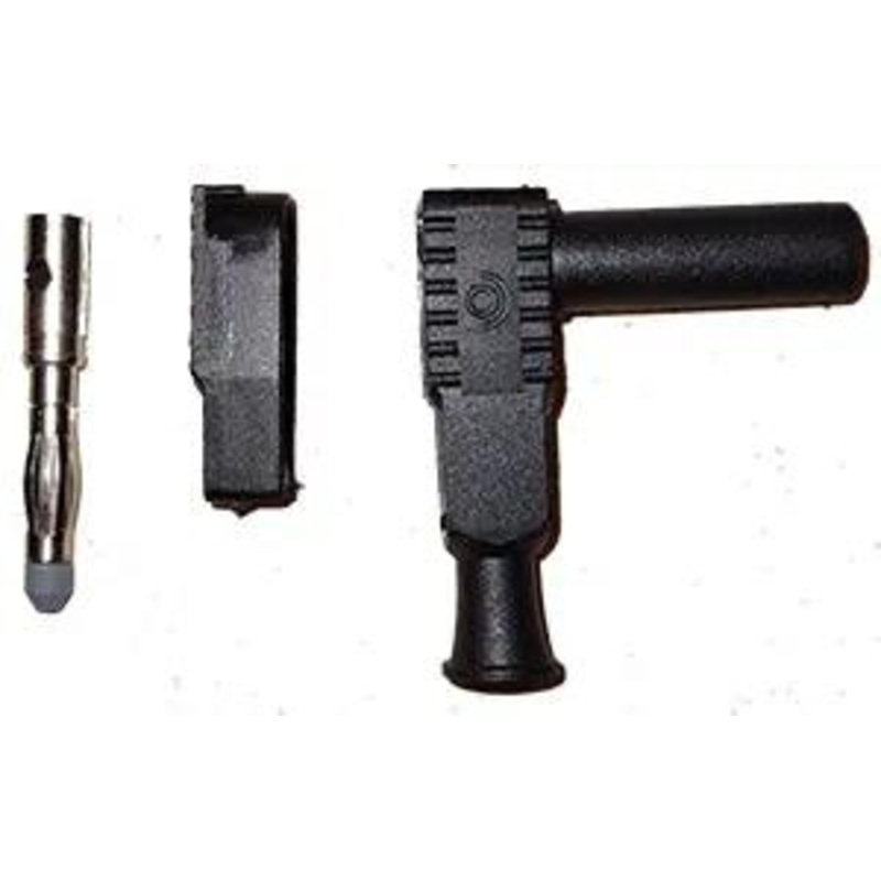 Black Shrouded Banana Plug (Solderless)
