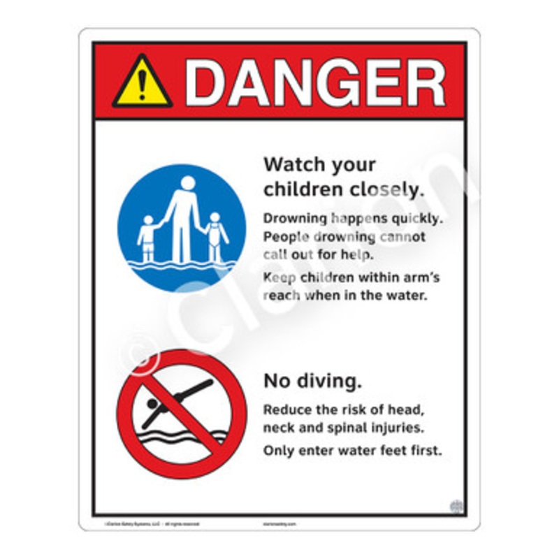 Danger Watch Your Children Sign (WSS3206-e)