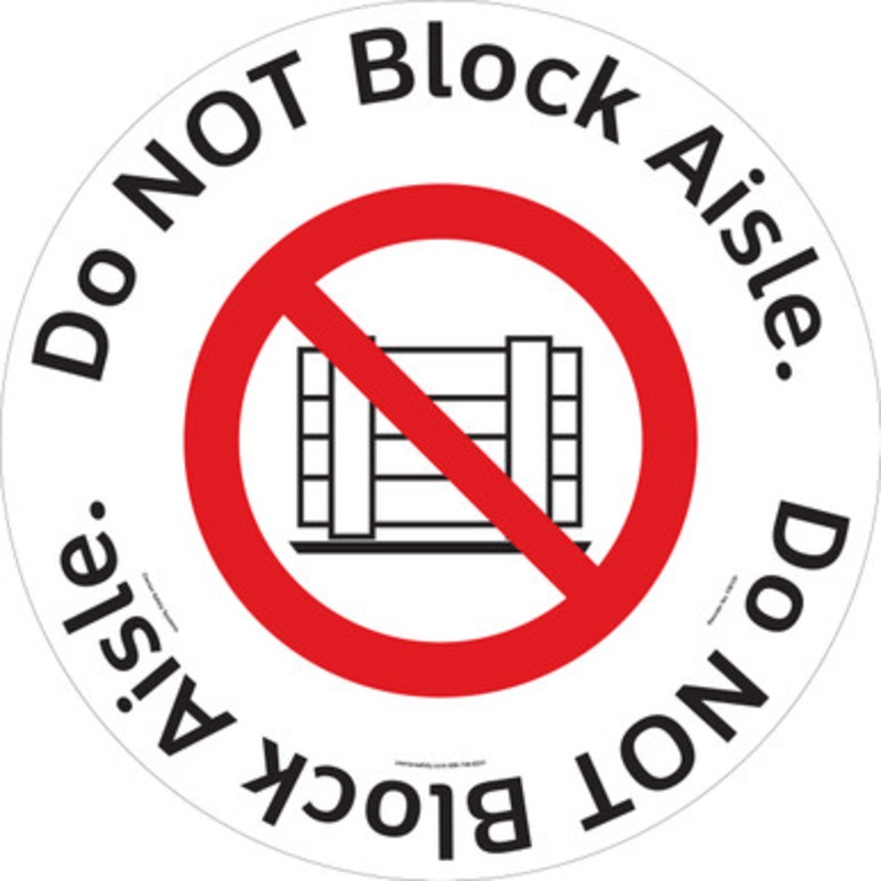 Do NOT Block Aisle Floor Maker (FM125-)