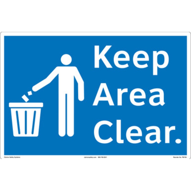 Keep Area This Clear Floor Marker (FM156-)