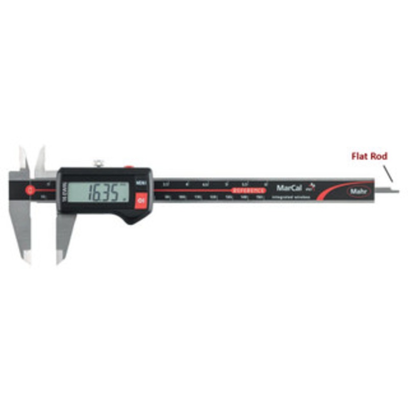 MAHR Digital Caliper MarCal 16 EWRi, 8/200mm, Flat Depth Rod – 4103404