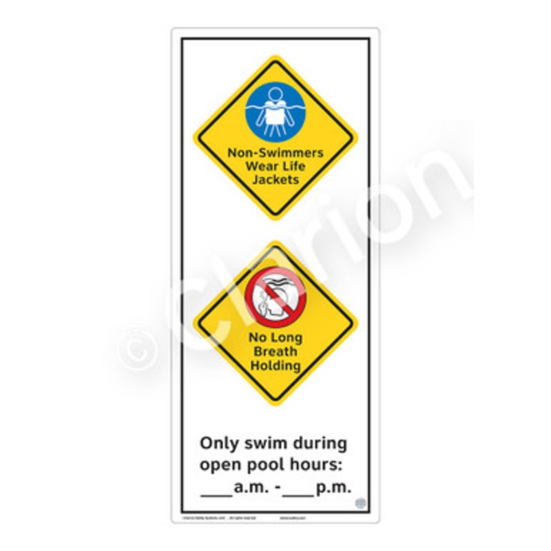 Non-Swimmers Life Jackets Sign (WSS2269-e)