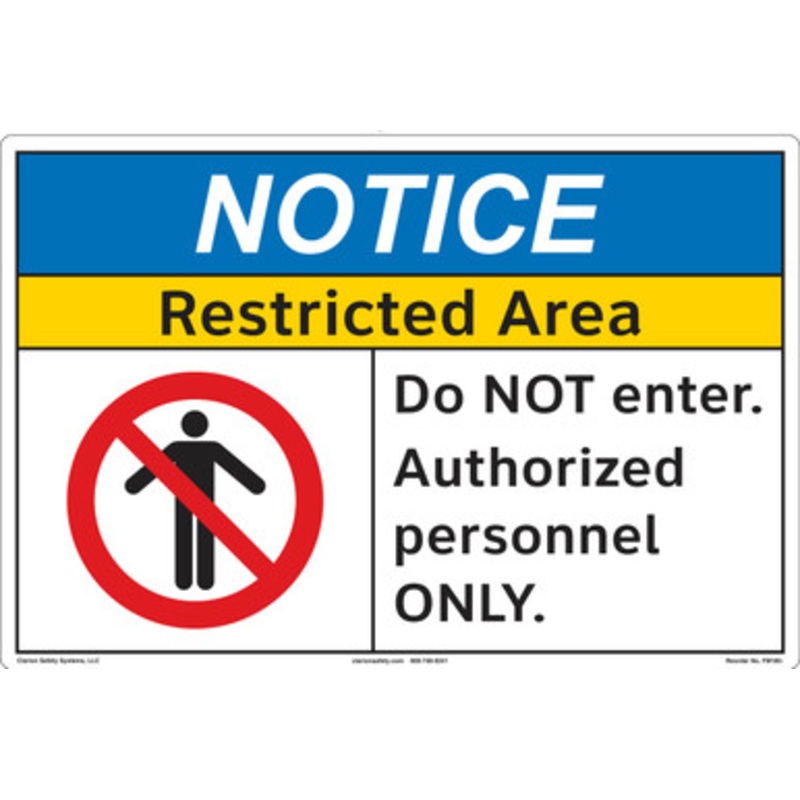 Notice/Restricted Area Floor Marker(FM180-)