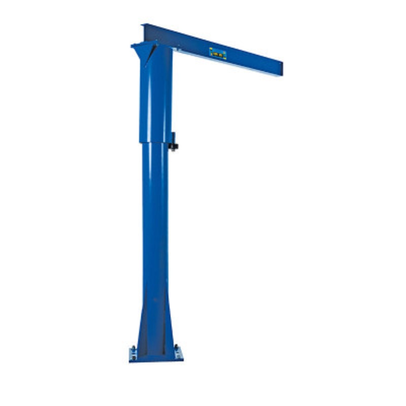 Steel Floor Mounted Jib, 80in I-Beam, 1000 lb., Blue