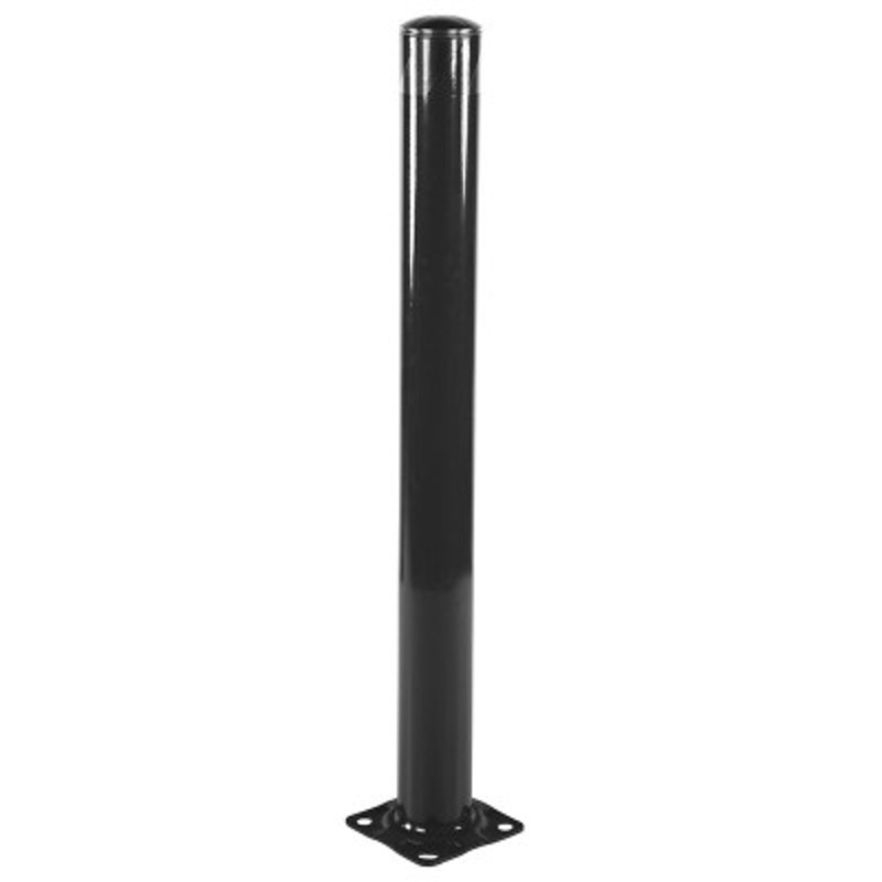 Steel Pipe Safety Bollard, 48in x 5-1/2in, Black