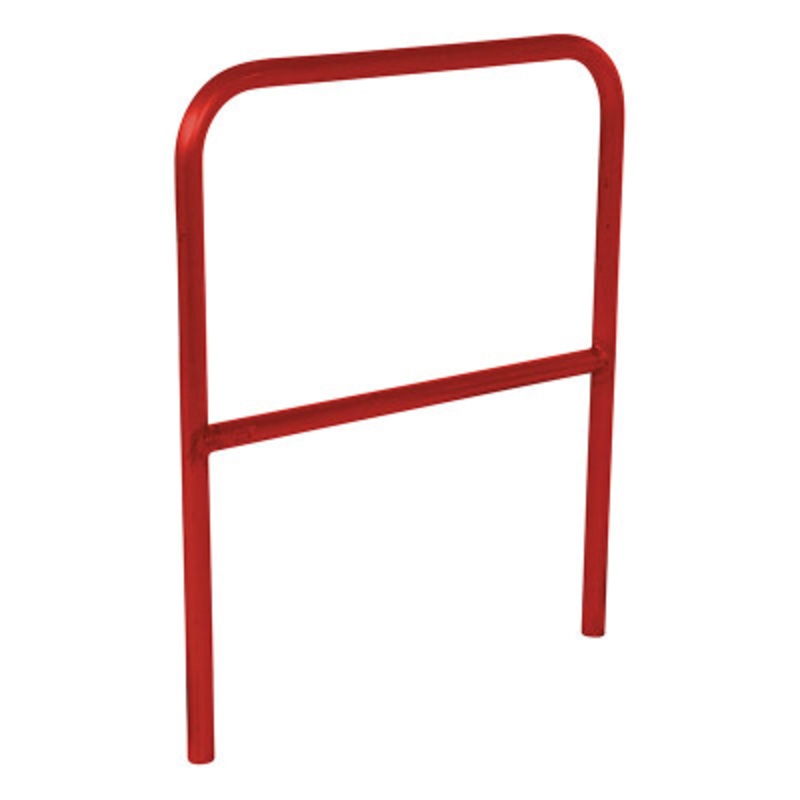 Steel Safety Railing, 3 Ft. Length, Red