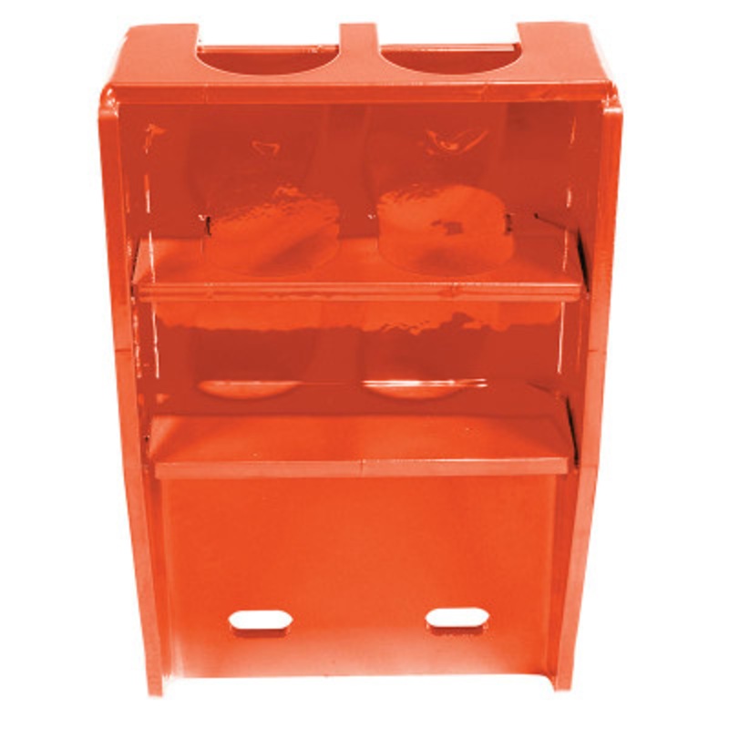 Steel Wall Mount Bracket For Pipe Safety Railing, Orange