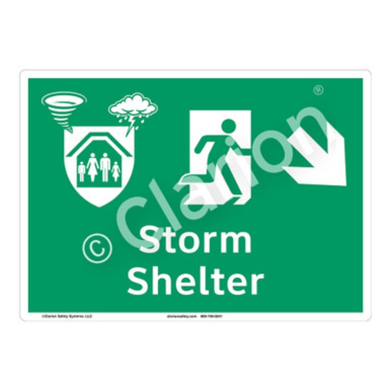 Storm Shelter Sign (F1301-)