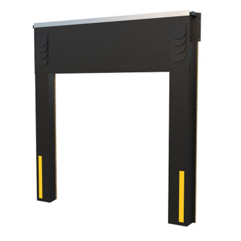 Vinyl-Coated Nylon Dock Seal/Shelter, 12in, 8 Ft. x 10 Ft., Black