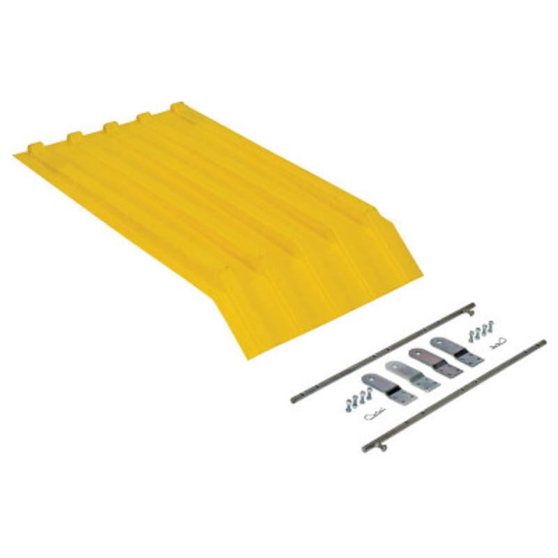 Yellow Poly Lid Size 0.25 Style H Hopper