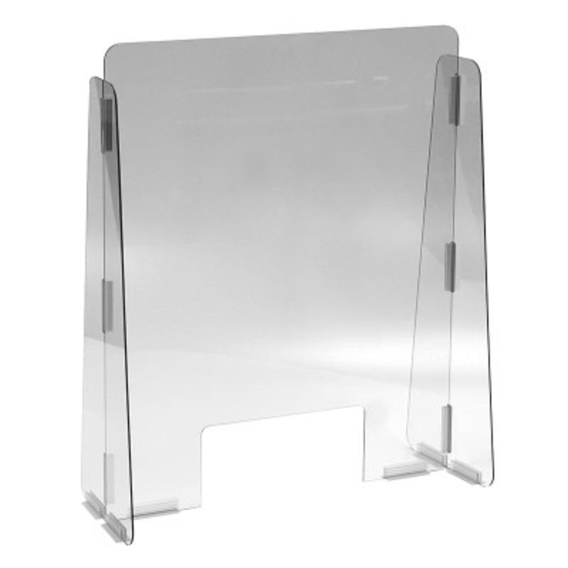 1/4in 11 x 5in Cashier Guard 23 x 28in, Please Practice Safe Distancing
