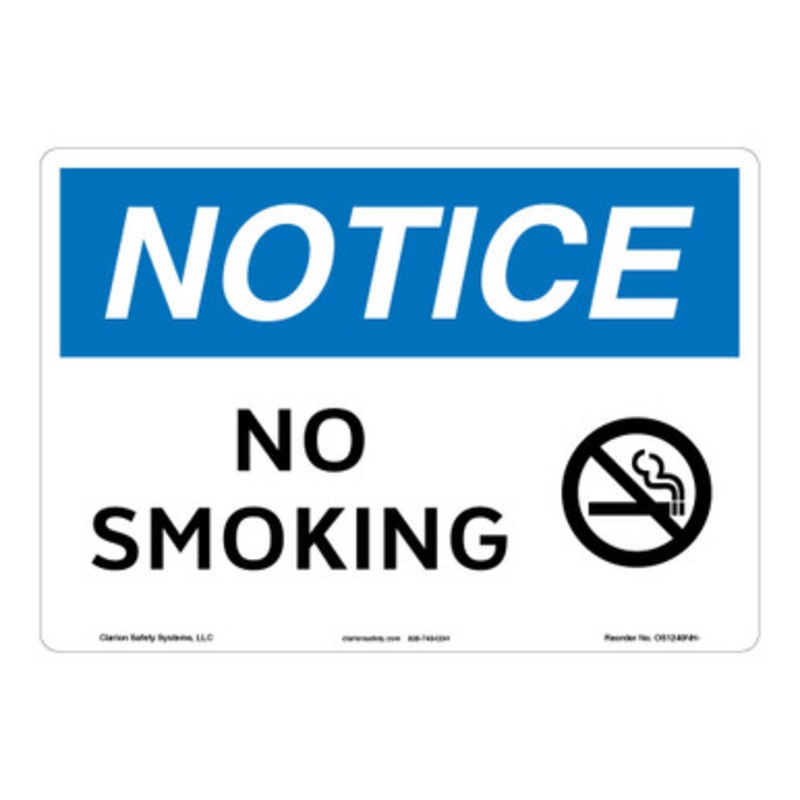 Notice/No Smoking Sign (OS1240NH-)
